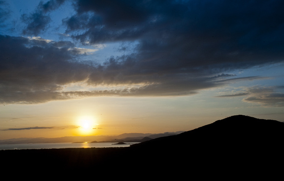 Sunrise over Nechisar National Park and Chamo Lake, southern Ethiopia