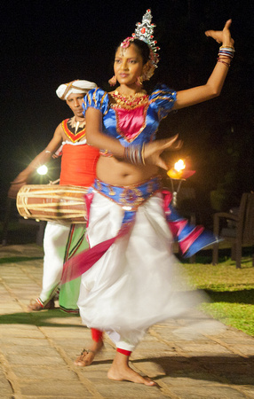 Traditional dancers, near Columbo, Sri Lanka