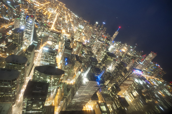 Downtown Chicago from Willis Tower Skydeck