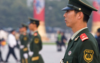 Guards at Tiananmen Square, Beijing, China