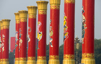 Pillars at Tiananmen Square, Beijing, China