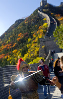 Traditional costume, The Great Wall of China, Beijing, China