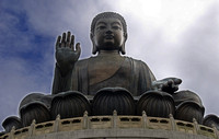 Giant sitting Buddha, Ngong Sing 360 park, Hong Kong