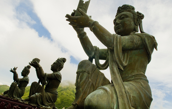 Buddha statues, Ngong Sing 360 park, Hong Kong
