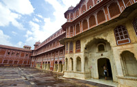 Inside Chandra Mahal in Jaipur, India