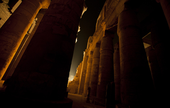 An evening at Karnak Temple, Luxor, Egypt