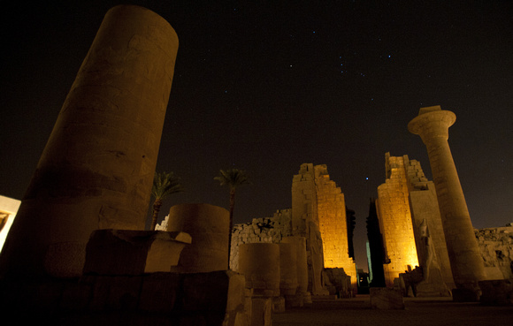 An evening at Karnak Temple, Luxor, Egypt