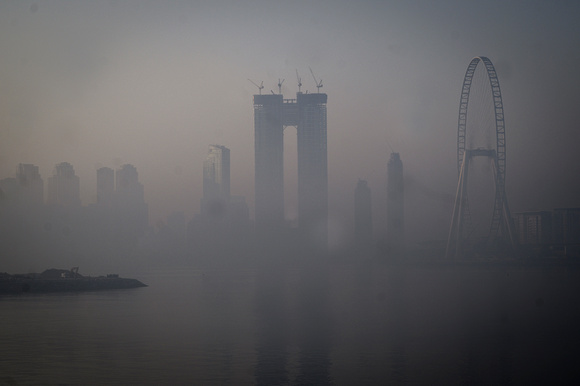 Foggy mornings over JBR Dubai