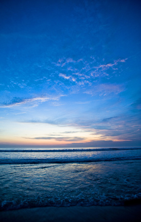 Kuta Beach Sunset, over Bali, Indonesia