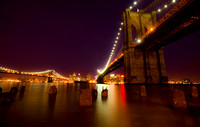 Brooklyn Bridge looking from New York City, USA