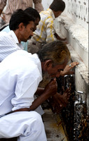 Cleansing at Haji Ali Dargah, Mumbai, India