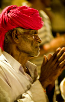 Man in prayer, Varanasi, India